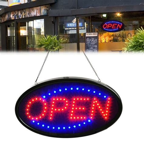Ultra Bright Led Business Sign Neon Light Animated Motion With Onoff Store Open
