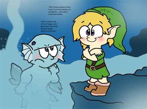 Link And Ruto Swap By Starfighter364 On Deviantart