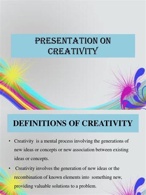 Creativity Ppt Creativity Psychological Concepts