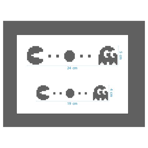 Pac Man Stencil Set N1 Reusable Video Games Stencil For Painting On