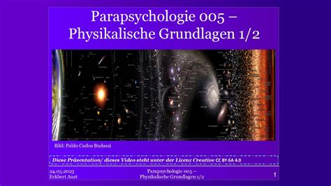 Physikalische Grundlagen 1 Parapsychologische Theorie 005 Youtube