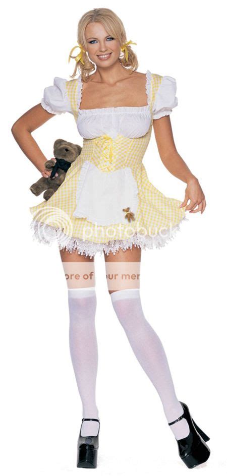 sexy goldilocks halloween costume yellow gingham dress adult woman 8948 ebay