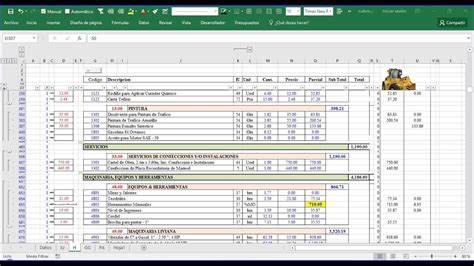 Presupuesto De Obra Ejemplos Y Formatos Excel Word Y Pdfs Descarga