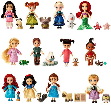 Disney 2017 Animators Collection Exclusive Mini Doll 12 Piece T Set Toywiz