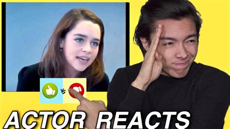 Actor REACTS Emilia Clarkes GAME OF THRONES Audition YouTube