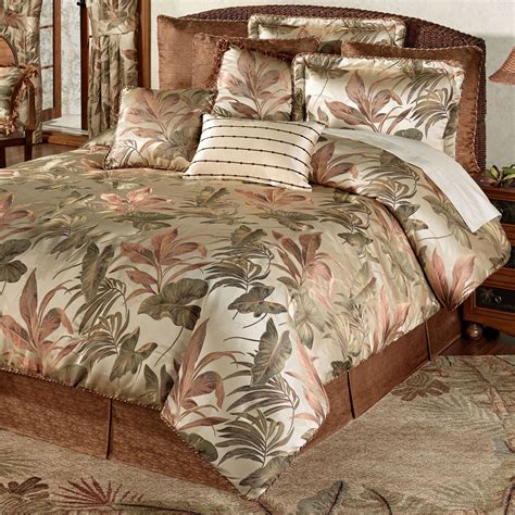 Bali Palm Tropical Comforter Bedding By Croscill