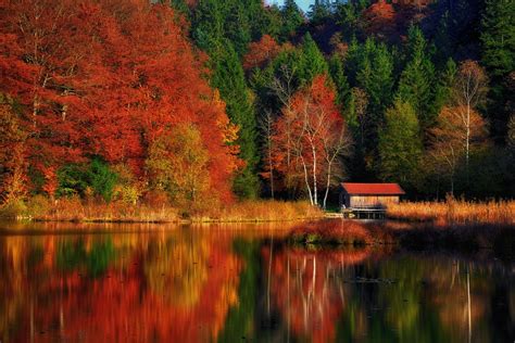A Place To Rest Autumn Scenery At A Lake In Upper Bavaria Sonja Und