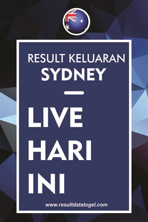 sidney keluaran