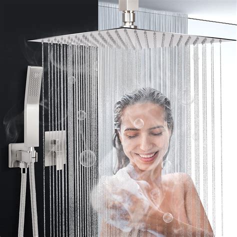 buy nearmoon ceiling mount shower system luxury rain shower mixer combo set ceiling high