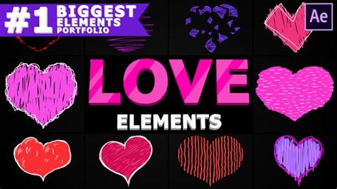 VIDEOHIVE CARTOON LOVE ELEMENTS | AFTER EFFECTS - After Effects Templates