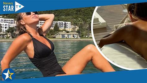 Amanda Holden Sunbathes Topless During Luxury Holiday In Corfu