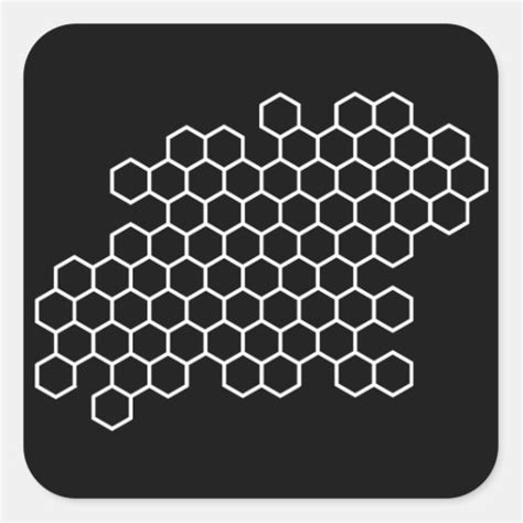 Honeycomb Square Sticker Zazzle