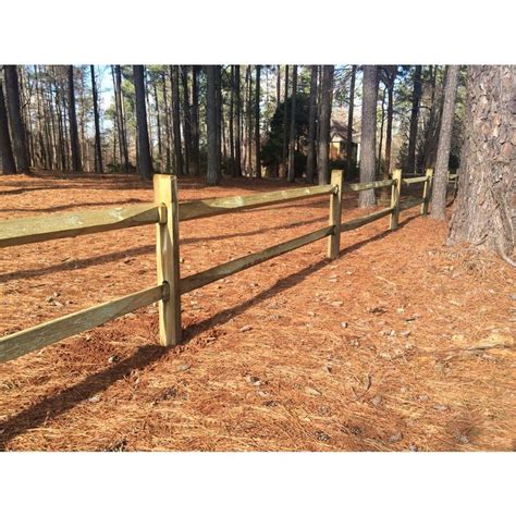 Shop Severe Weather Pine True Split Pressure Treated Wood Fence Rail