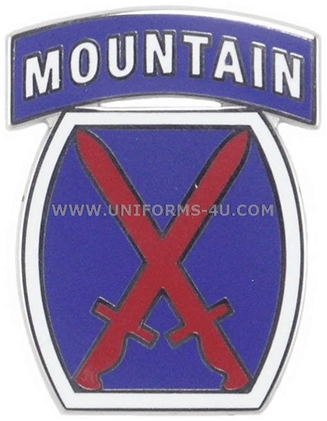 Us Army 10th Mountain Division Combat Service Identification Badge Csib