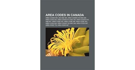 Area Codes In Canada Area Codes 905 289 And 365 Area Codes 519 And