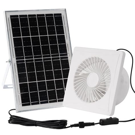 Solar Powered Fan,IUZEAI 20W Solar Panel with Bracket8 Solar Fan with