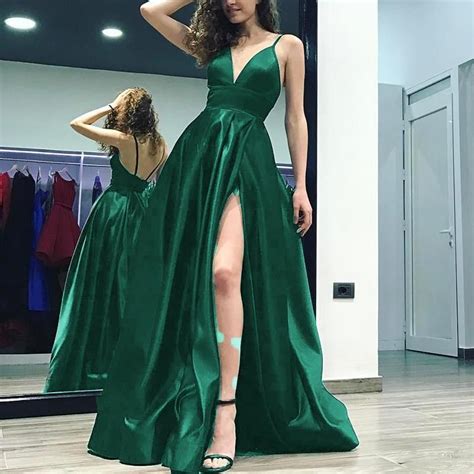 Pinterest Cutipieanu Emerald Green Prom Dress Long Green Satin Prom