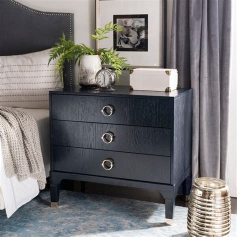 Shop Safavieh Lorna Navy Night Stand Free Shipping Today Overstock