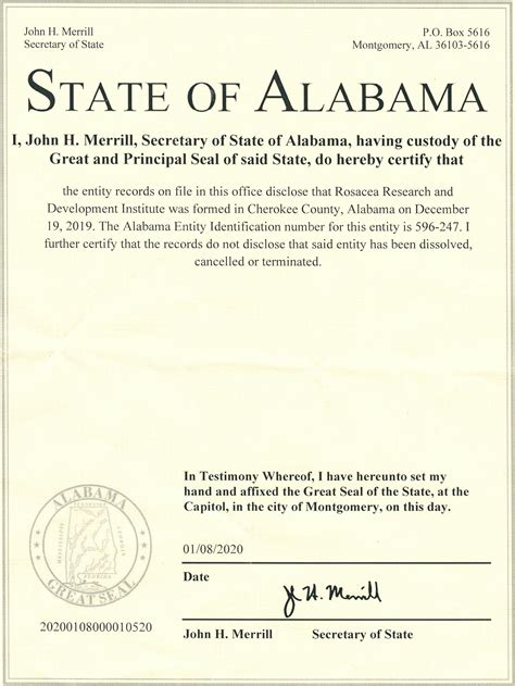 Alabama Secretary Of State Certification Rrdi Member Forum