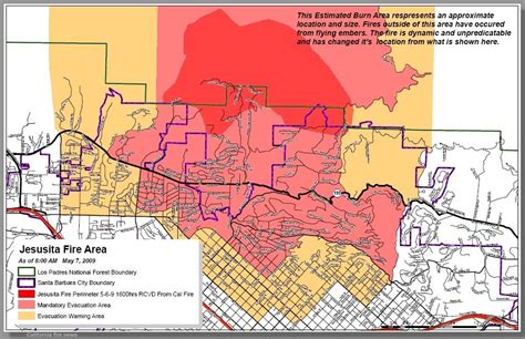 Santa Barbara Fire Evacuation Map Maps Catalog Online