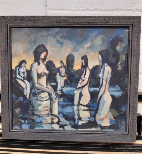 Antiques Atlas Contemporary Painting Nude Bathers