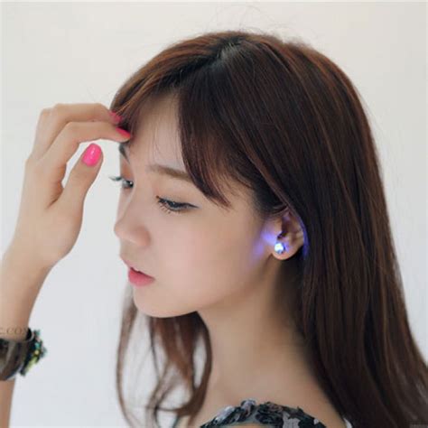 Unique Cool Flash Led Light Earrings Fashion Earrings Accessories