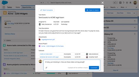 Flowsana gives your asana forms new capabilities. Asana for Salesforce • Asana
