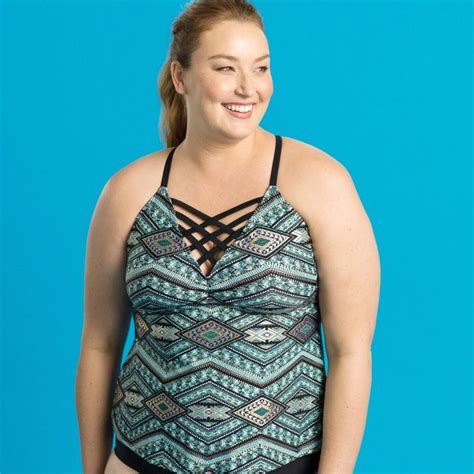 Summers Hot Trends Come Together In This Plus Size Swimsuit Tribal