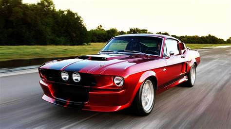 1920x1080 Wallpaper Ford Ford Mustang Red Car Mustang Cars