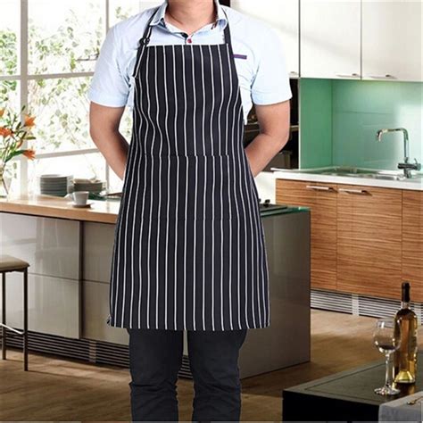 Stripe Bib Apron Sexy Aprons For Woman Cotton With Free Shipping