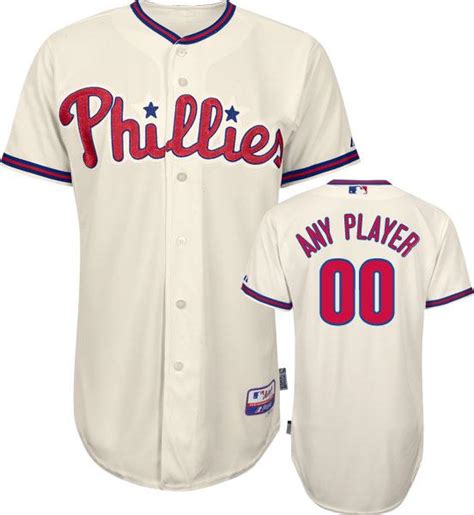 Commemorate your favorite phillies team from the past with this philadelphia phillies 1980 road replica jersey from majestic! Philadelphia Phillies Authentic Alternate Ivory Baseball ...