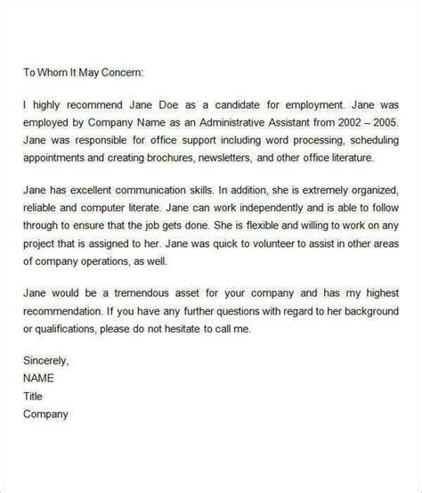 Nov 02, 2020 · recommendation letter template. FREE 14+ Sample Recommendation Letters For Employment in ...