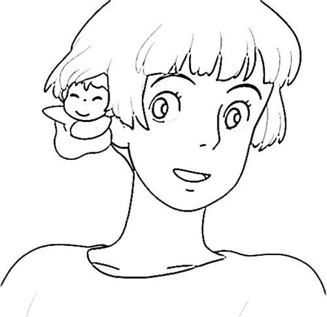 Ponyo Coloring Pages - Coloring Home