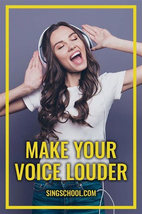 How To Make Your Voice Louder — Singschool The Voice Your Voice