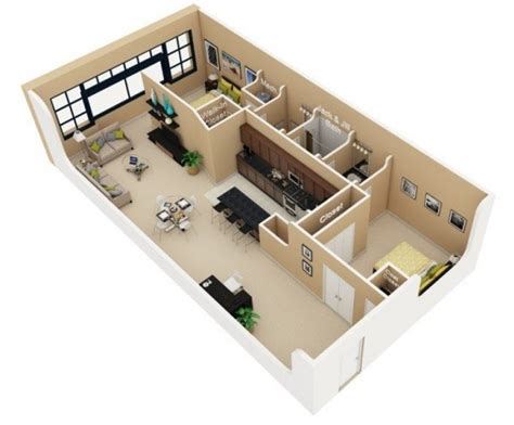 2 bedroom apartment floor plansby brandon pederson june 24, 2015. 20 Interesting Two-Bedroom Apartment Plans | Home Design Lover