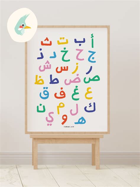 Arabic Alphabet Poster Arabic Letter Poster Arabic Etsy Canada
