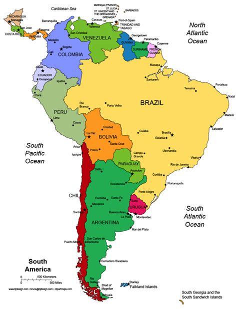 Alfa Img Showing Central And South America Map Countries