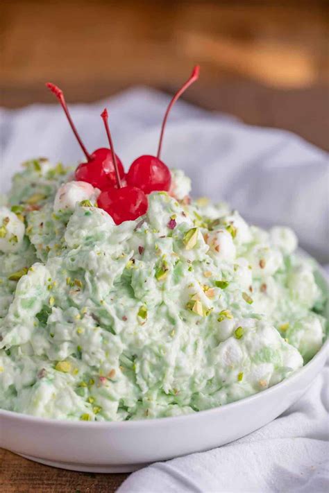 Learn how to cook chicken for a delicious chicken salad recipe with curried rice, apples, almonds, congealed, chinese or one served hot. Watergate Salad Recipe (Pistachio Fluff Delight) - Dinner ...