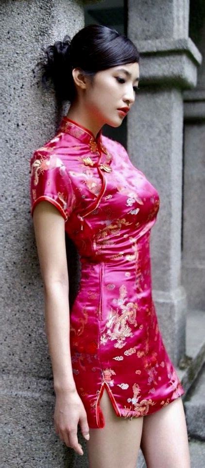 Großhandel Online Mädchen Chinesisch Kleide Qipao Partykleid Satin Asiatisch Online