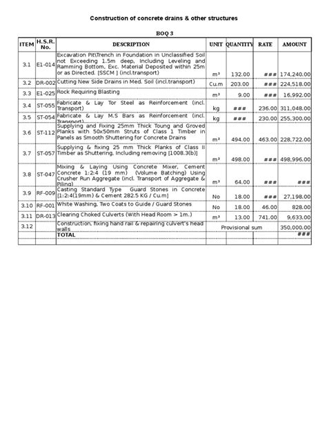 In this post, learn 18 tips to make presentable and elegant spreadsheets. Sample BOQ | Concrete | Deep Foundation