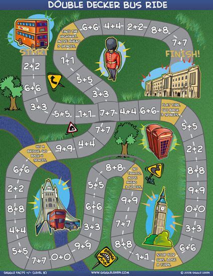 Facebook0tweet0pin874 learn how to create and implement math games quickly and inexpensively! Chldren's Board Games - Math Facts - Double Decker Bus ...