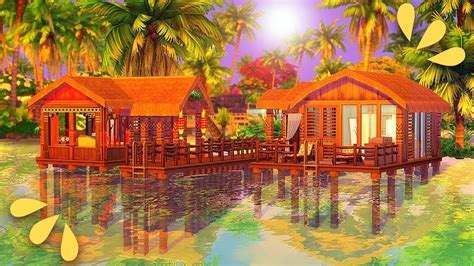 Building An Over Water Getaway In Island Living Sims 4 Youtube