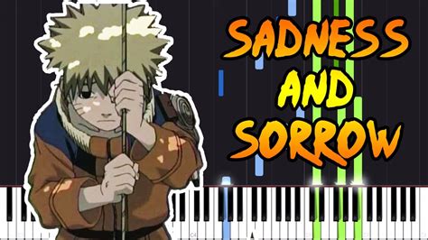 Sadness And Sorrow Naruto Piano Tutorial Synthesia Youtube