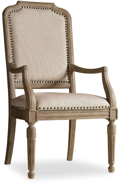 Corsica Light Wood Upholstered Arm Chair Set Of 2 From Hooker Coleman