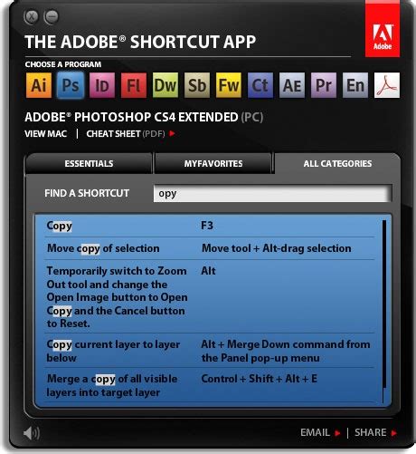 Find Keyboard Shortcuts For All Your Adobe Software In One Place