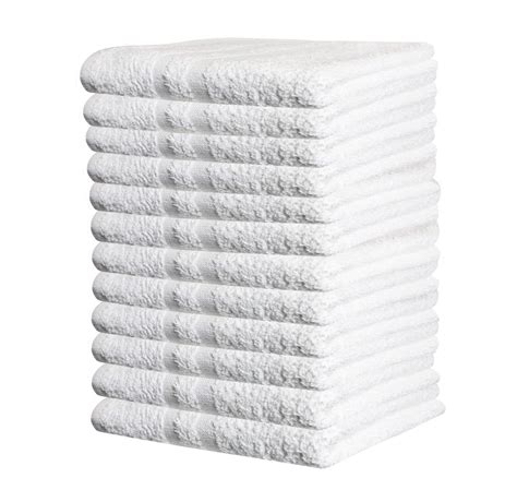 Salon Towels 100 Cotton Towel Pack Of 12 White Spa Towel In 16x27
