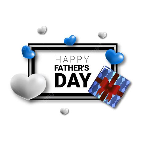 Father Day T Vector Hd Png Images Frame With T And Hearts