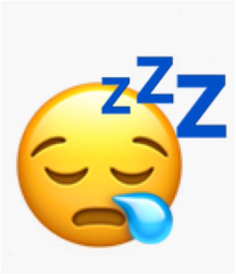 Zzz Bored Sleep Snot Emoji Ugh Tired Sleeping Smiley Hd Png