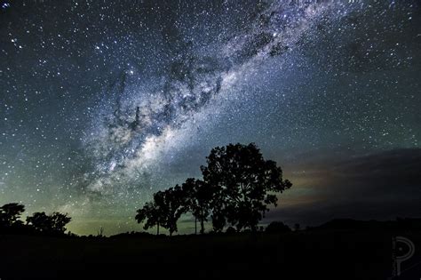 Astrophotography Shot Of The Milky Way At Lake Moogerah Qld Australia