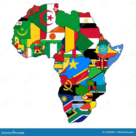 Africa Map With Flags Coalizaouenf